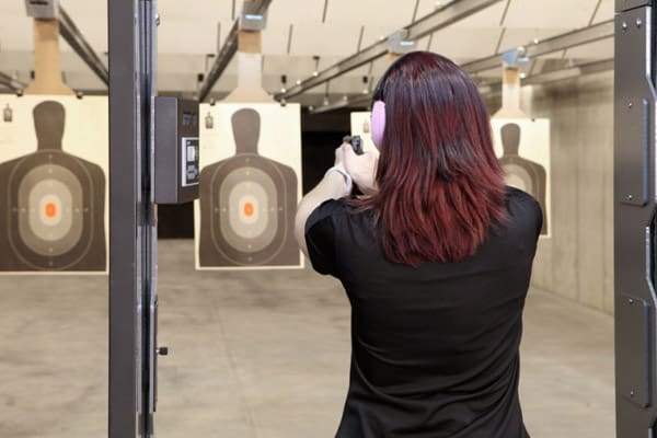 Training Services - Woman at the target range